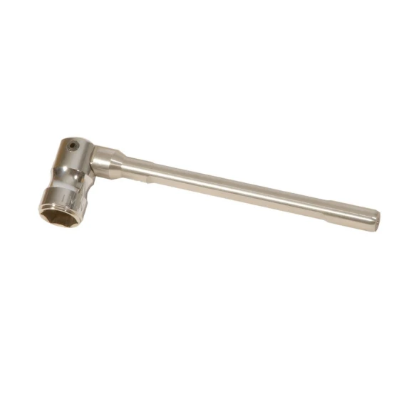 7/16" Chrome Flat Handle Spanner